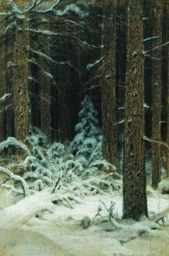 150の主題の芸術作品 Painting - 1883年の冬 古典的な風景イワン・イワノビッチの森